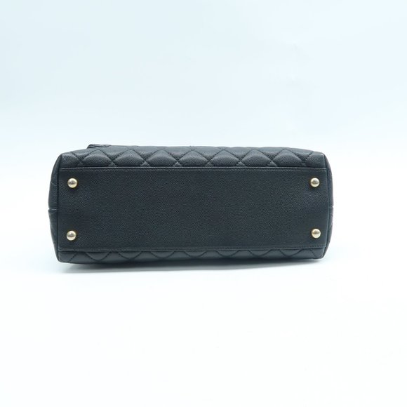 Chanel Coco handle Black Leather Satchel - Picture 6 of 12